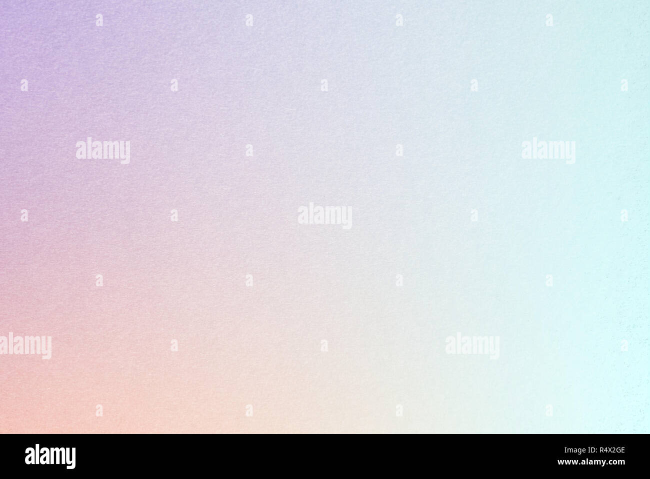 Rainbow pastel gradient background with watercolor paper texture, with Purple, Columbia Blue, Apricot, Light Cyan colors Stock Photo