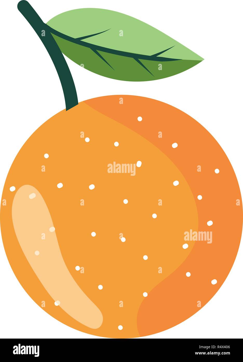 delicious fruit orange cartoon vector illustration graphic design Stock ...