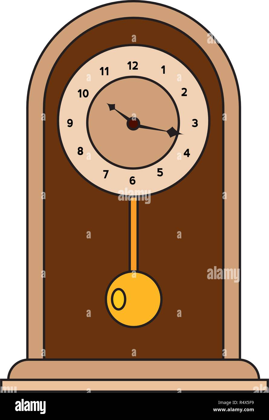 Antique clock Stock Vector Images - Alamy