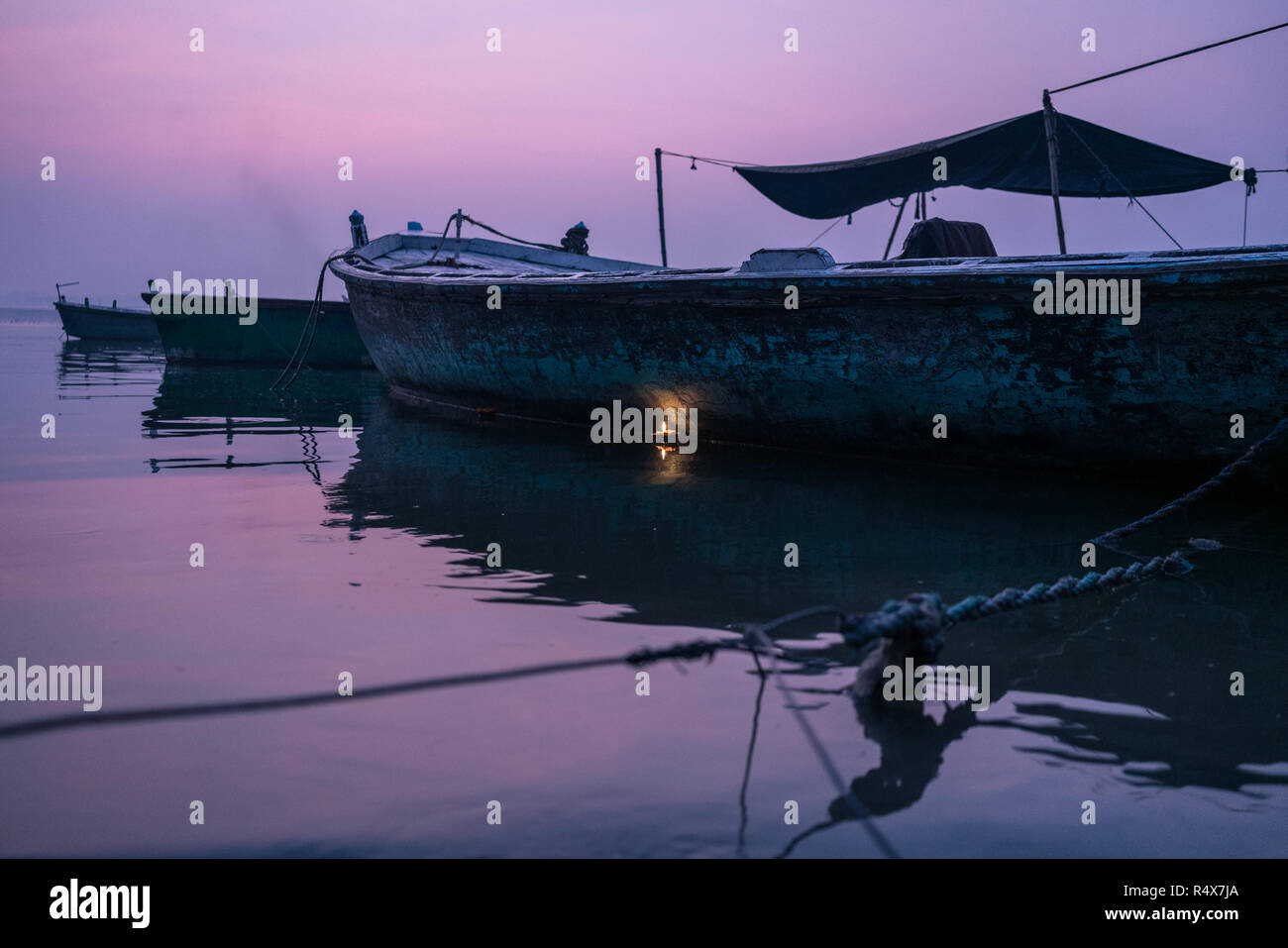 Images of art found in the everyday activities of life while walking the neighborhood lanes of Varanasi, India. Stock Photo