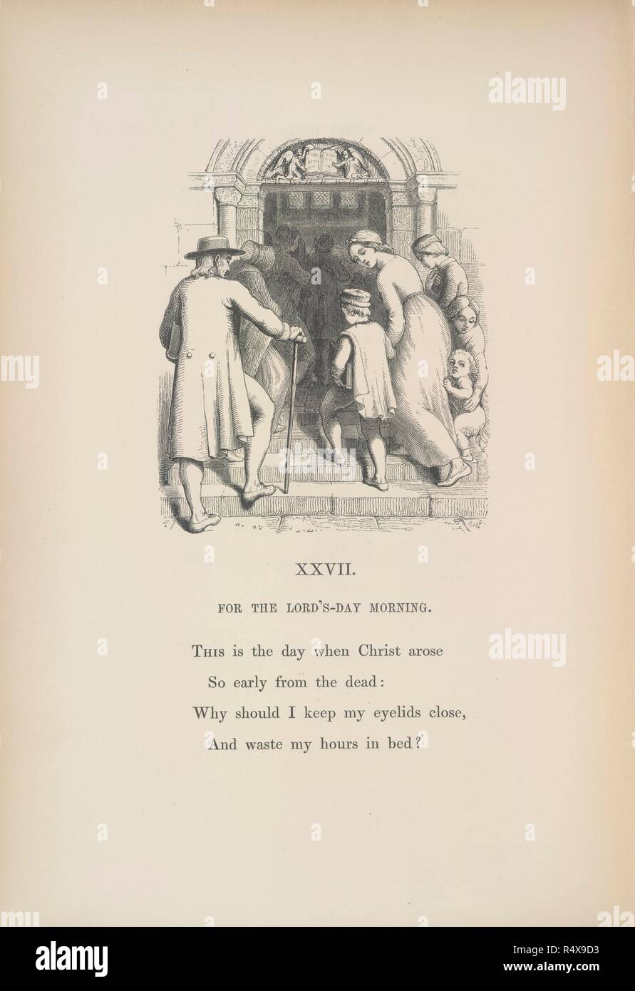 For the Lord's-day morning. [Divine songs attempted in easy language for the u. London, 1848. Source: 1220.f.33, 64. Language: English. Stock Photo
