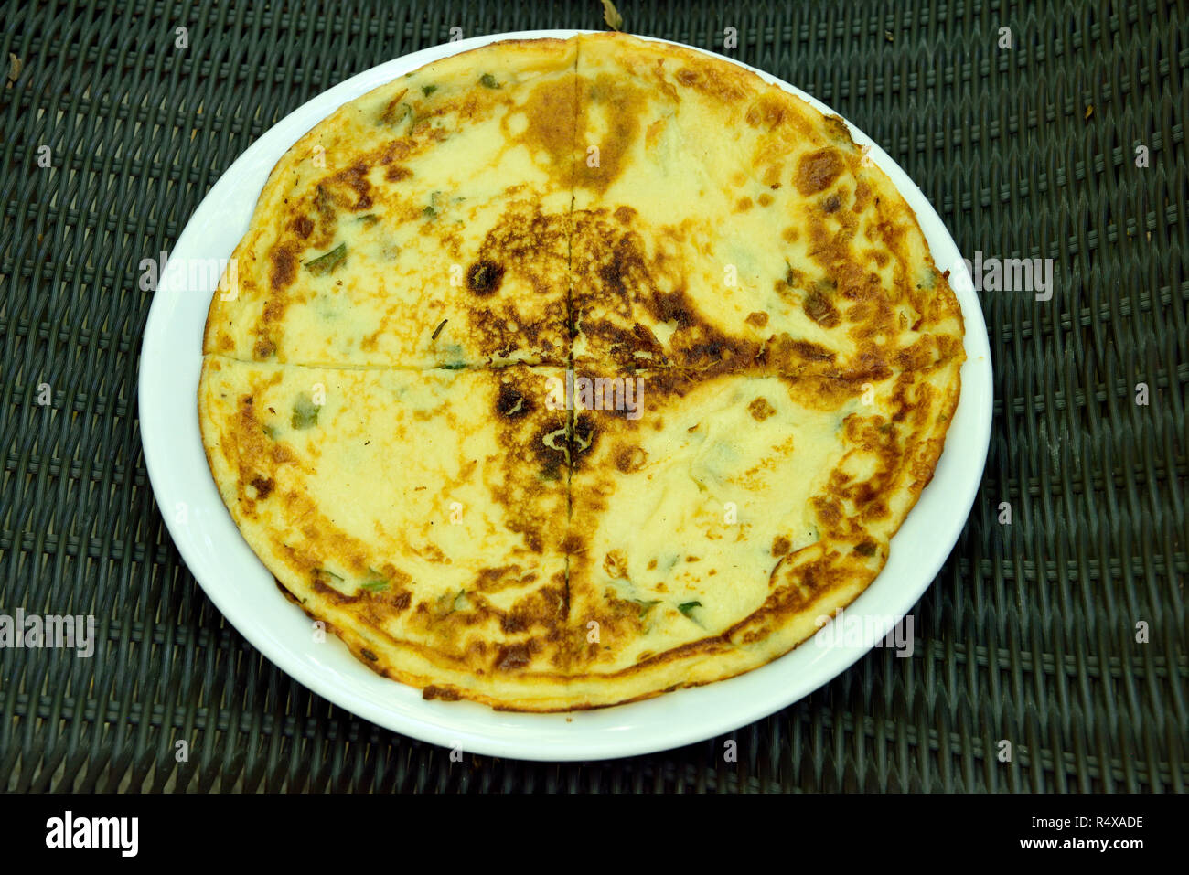 Special Turkish pancake kaygana in the Black Sea region of Turkey. Stock Photo