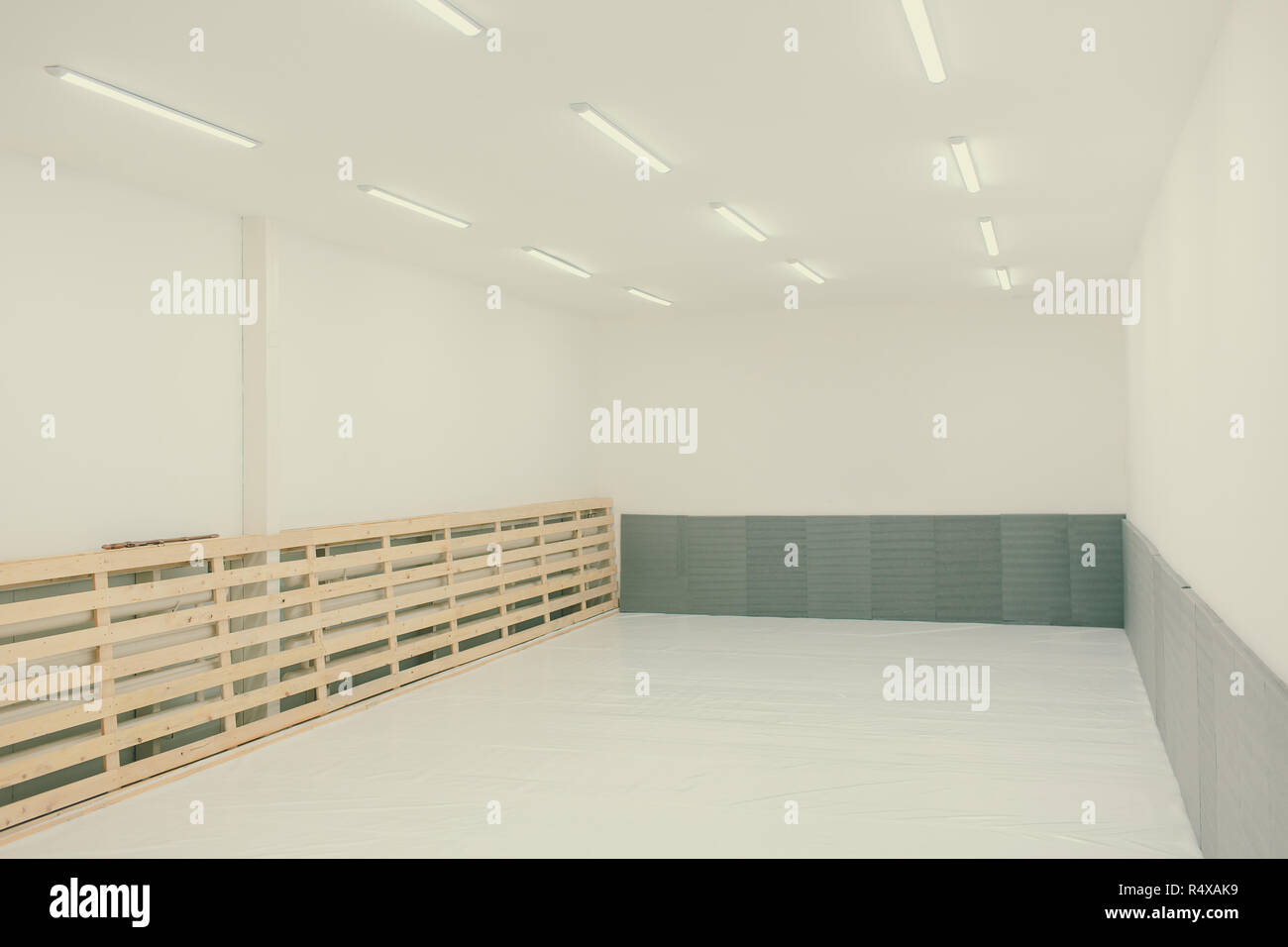 Gymnasium for martial arts training with tatami mat Stock Photo Alamy