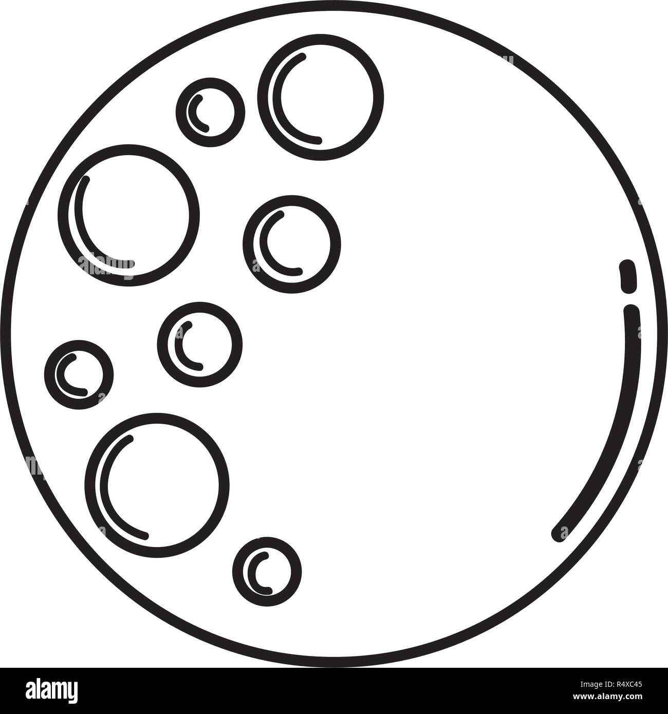 moon sphere pop art style vector illustration design Stock Vector Image &amp; Art - Alamy