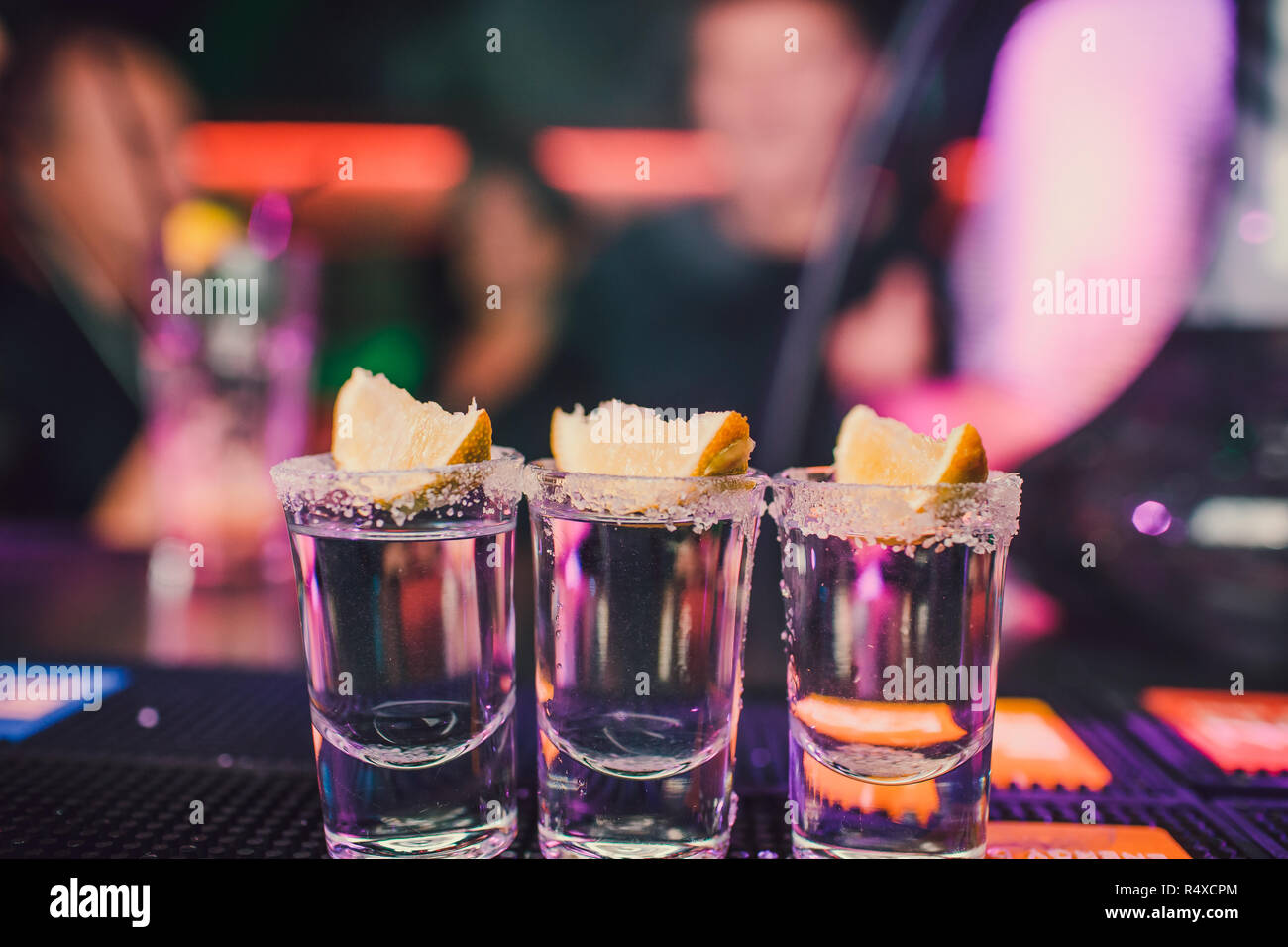 Shot glasses bar girl hires stock photography and images Alamy