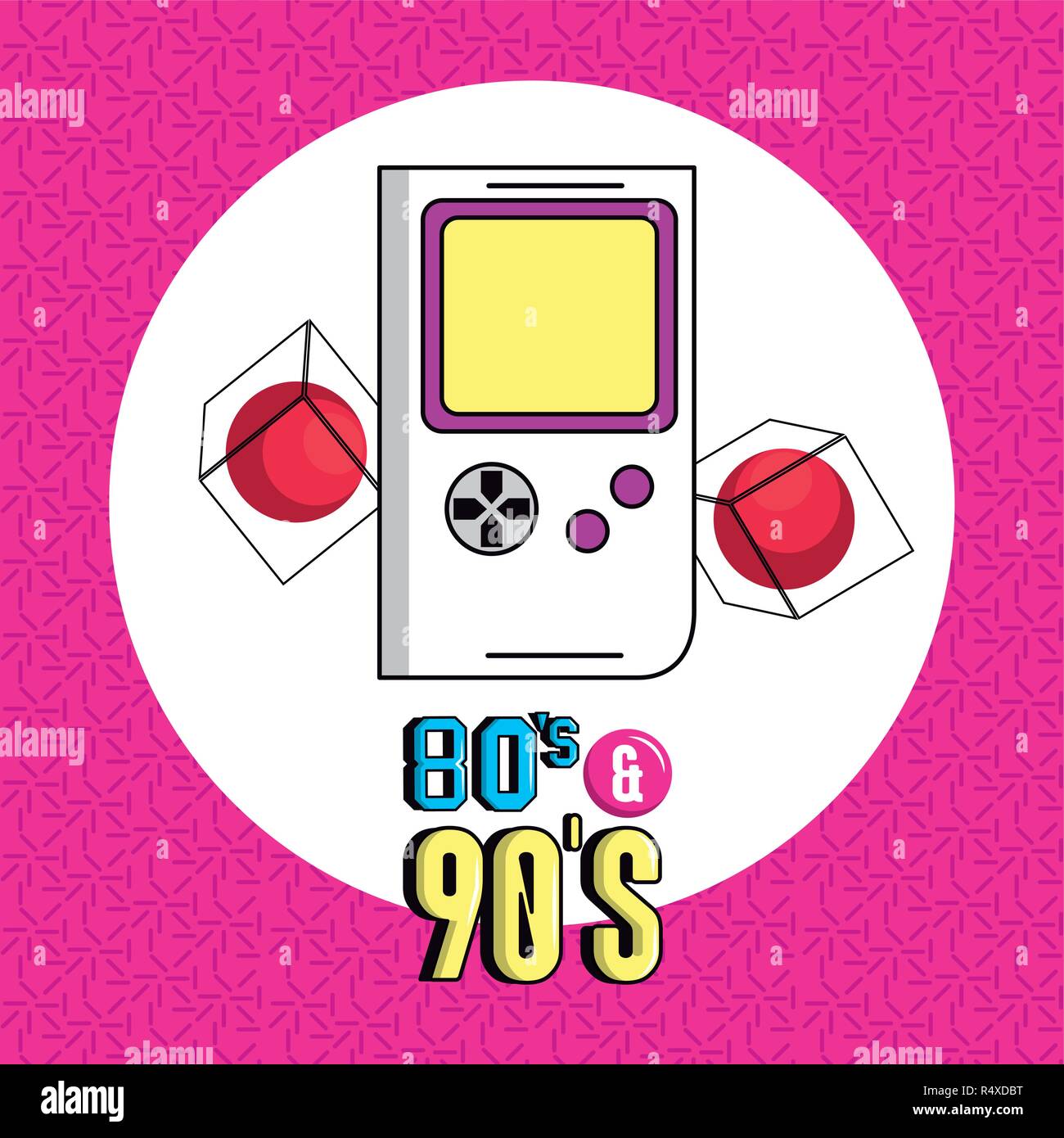 eighties and nineties style Stock Vector