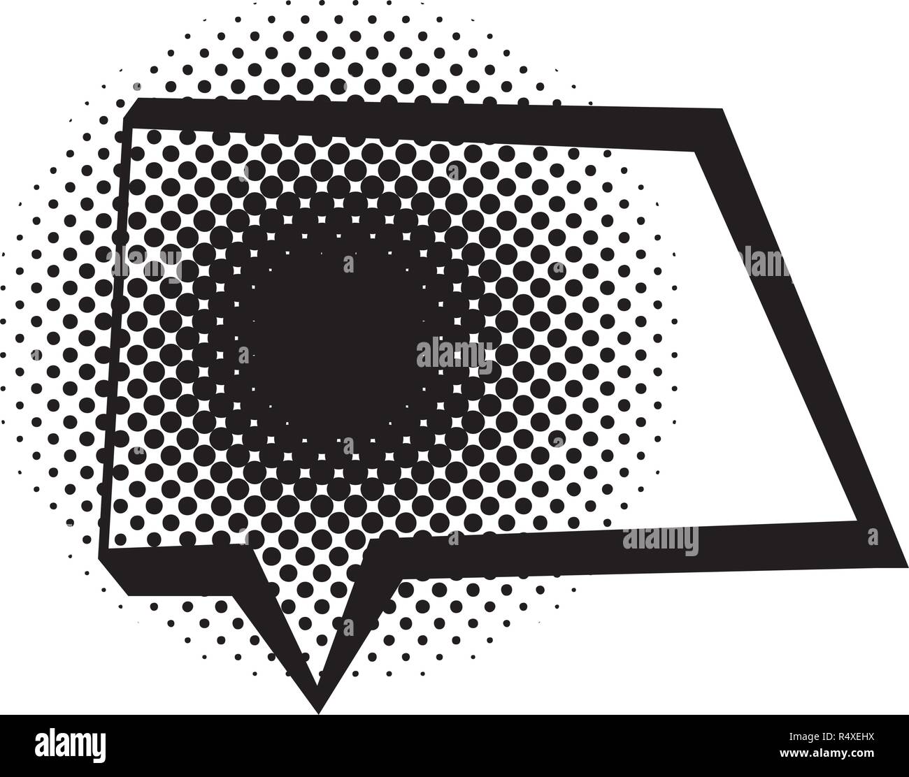 speech bubble pop art style vector illustration design Stock Vector ...