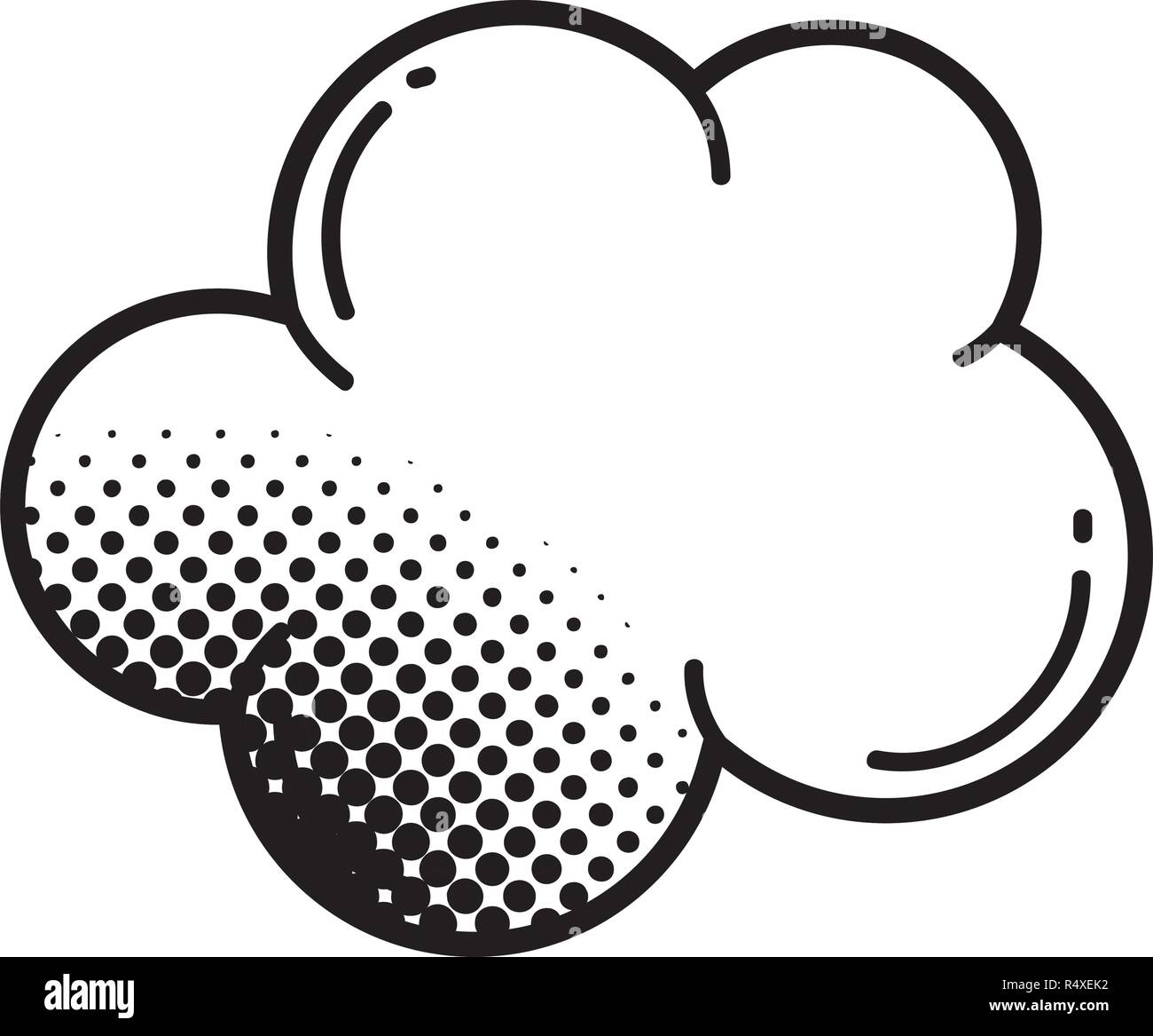 cloud pop art style vector illustration design Stock Vector Image & Art ...