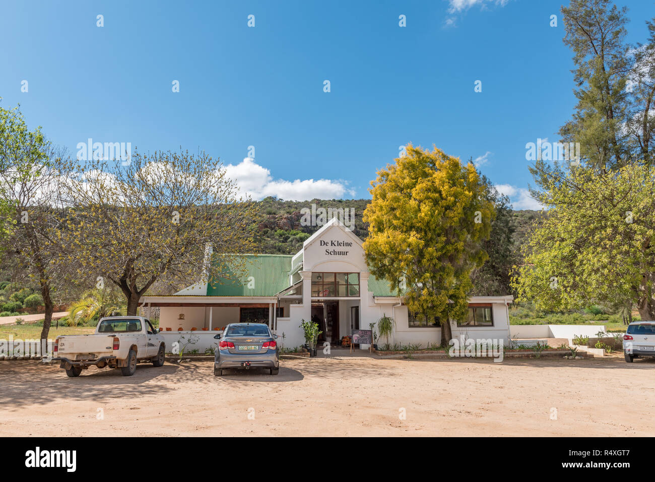 CLANWILLIAM, SOUTH AFRICA, AUGUST 22, 2018 De Kleine Schuur Road Stall