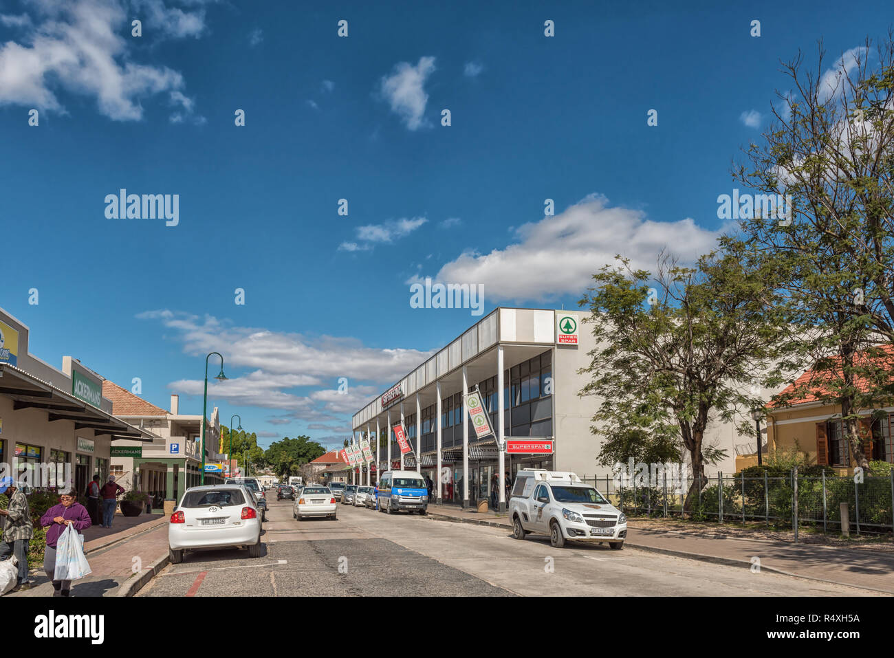 CLANWILLIAM, SOUTH AFRICA, AUGUST 22, 2018 A street scene, with