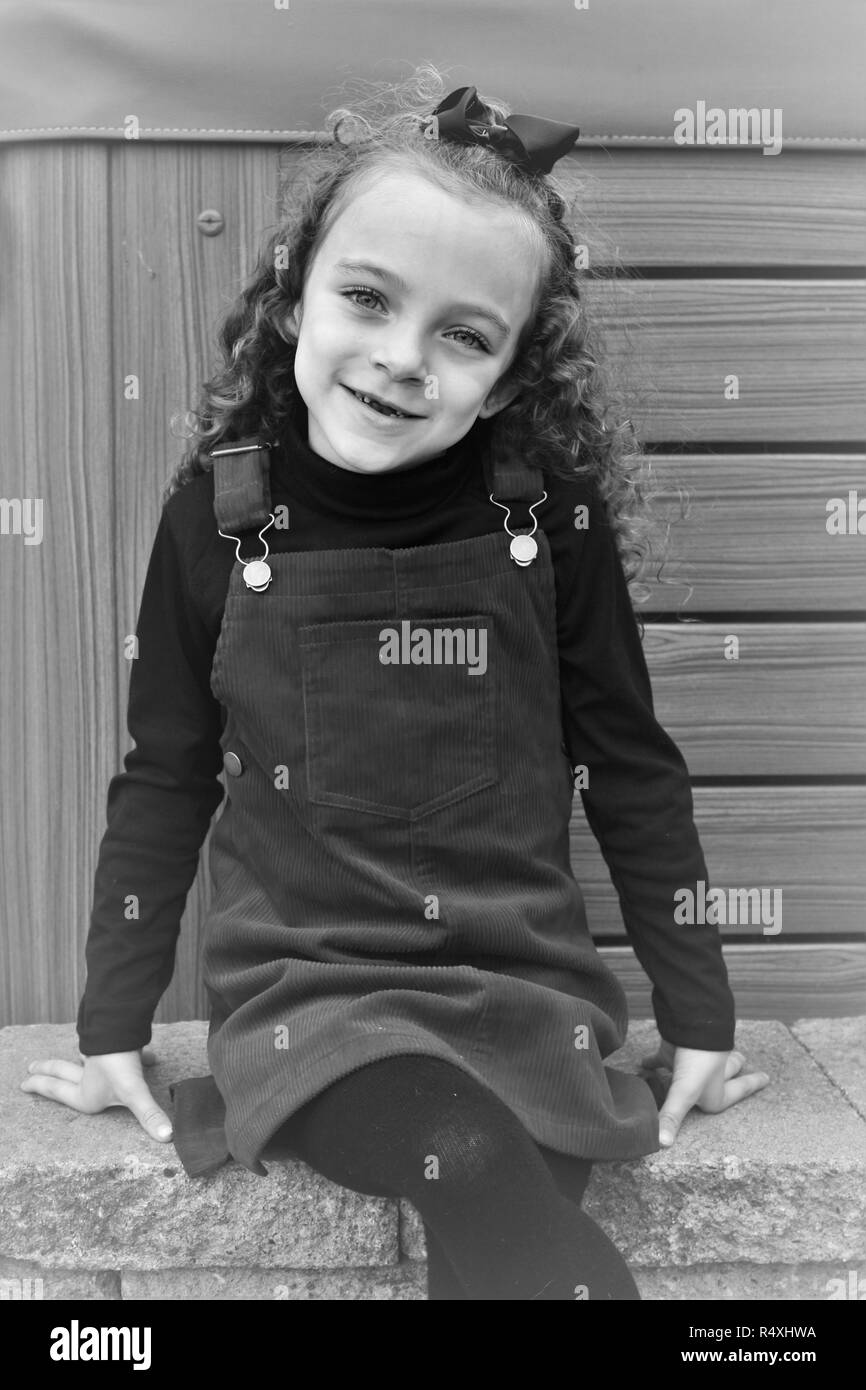 Baby brown curly hair Black and White Stock Photos & Images - Alamy
