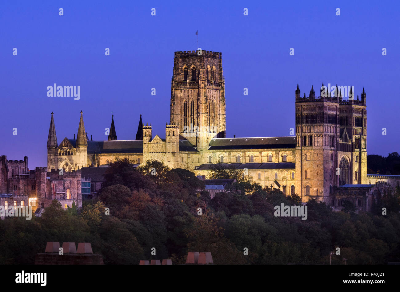 Durham Cathedral At Night High Resolution Stock Photography and Images