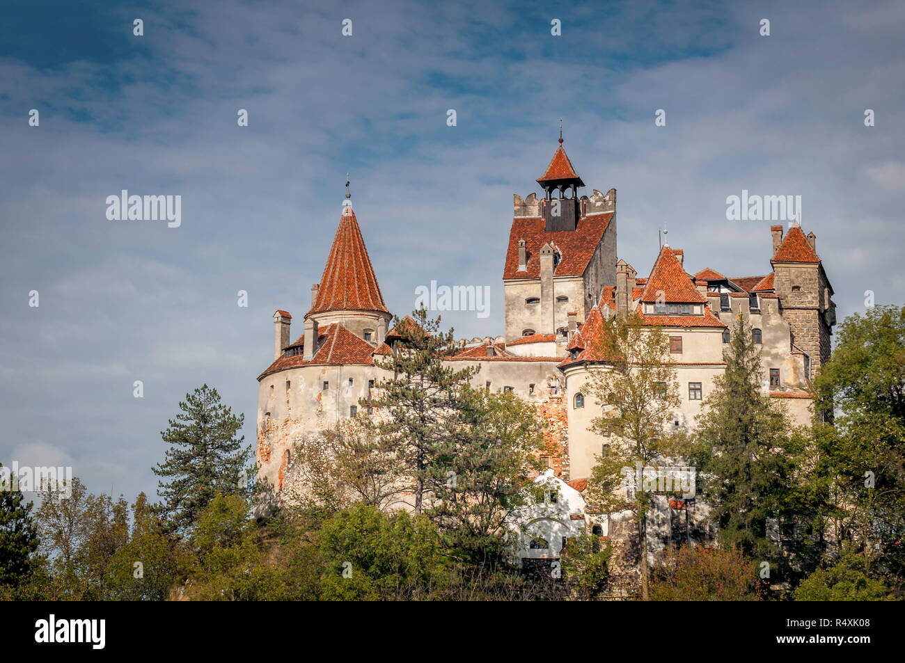 Bran castle Brasov, Romania Draculas fortress in Transylvania Stock Photo