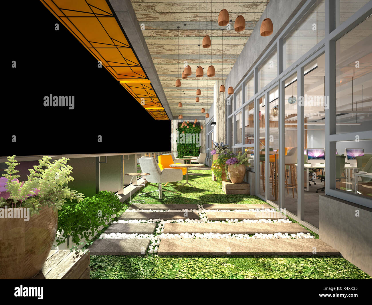 Modern Office Interior Stock Photo - Alamy