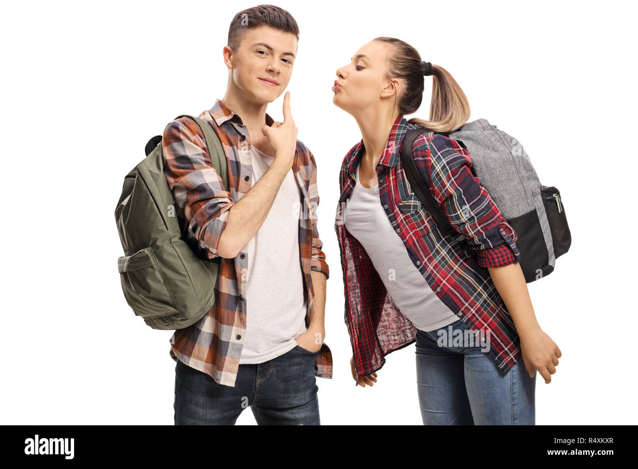 Woman blowing kiss pouting hires stock photography and images Alamy