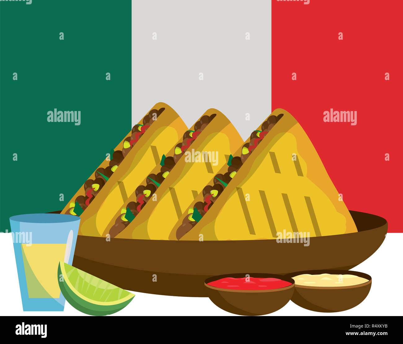 Mexican Flag Tacos Recipe - Mexican.