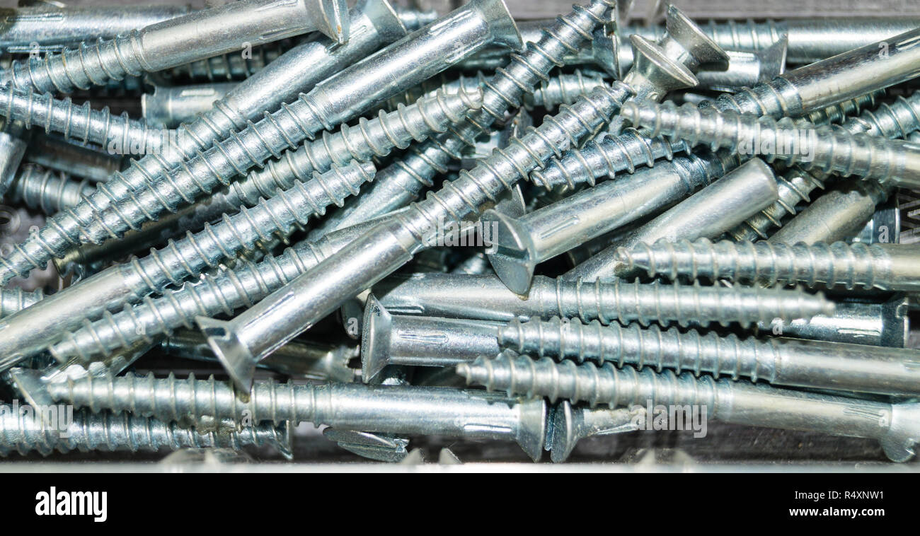 industrial iron nuts nails and screws Stock Photo Alamy