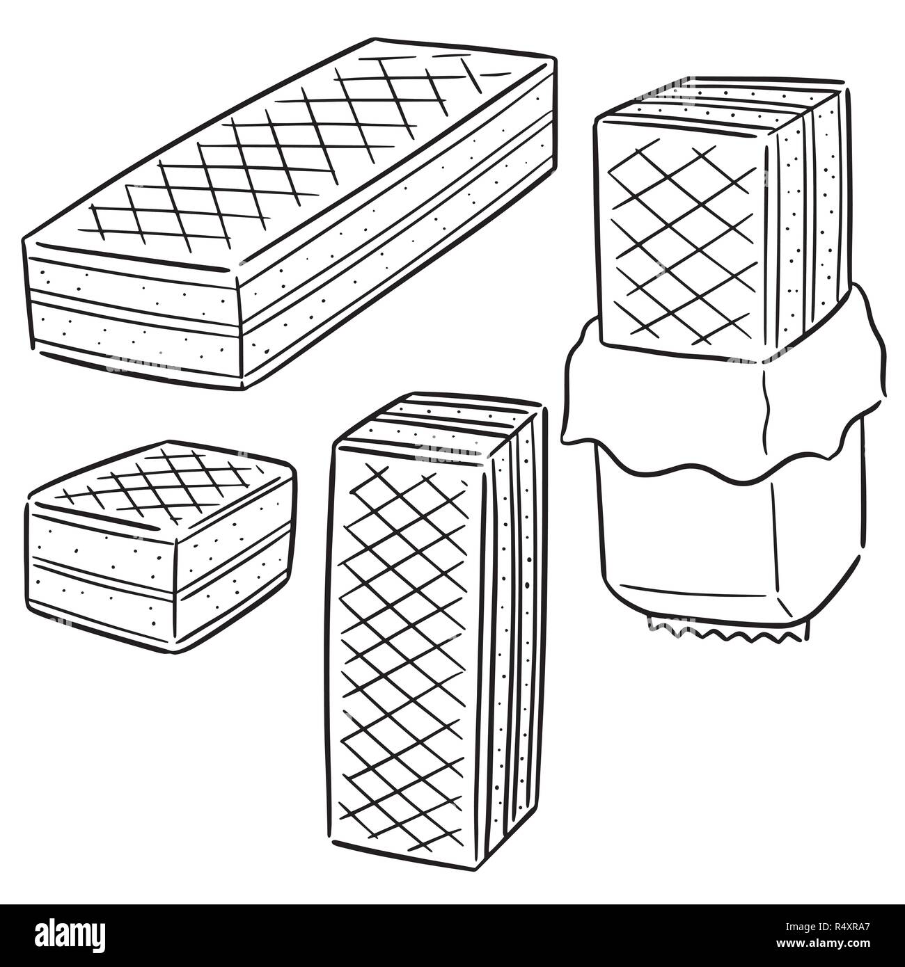 vector set of wafers Stock Vector Image & Art - Alamy
