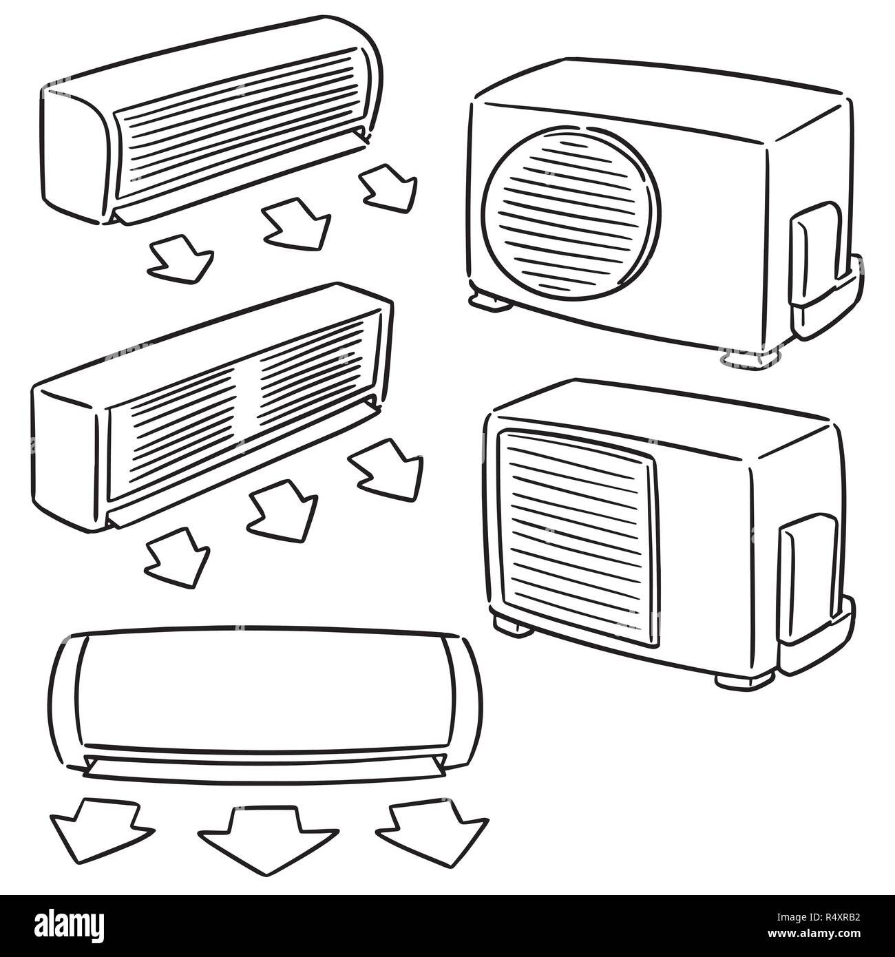 vector set of air conditioner Stock Vector Image & Art Alamy
