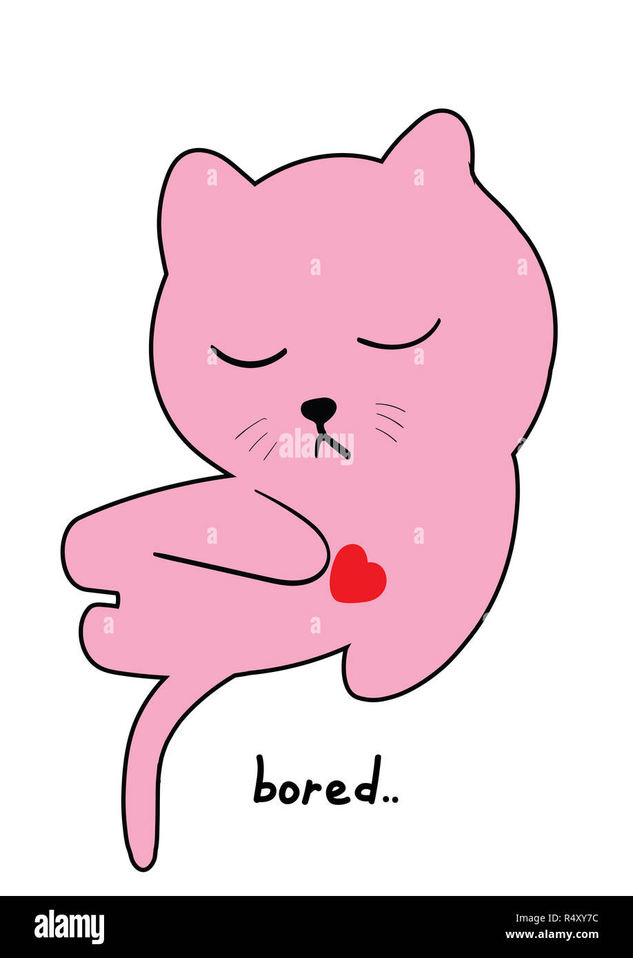 Bored cat. Bored cat