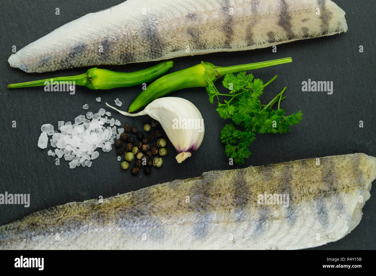 freshwater pikeperch fillet Stock Photo Alamy