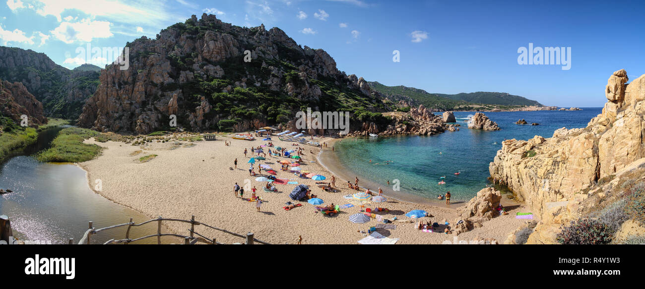 Traumstrand im Norden Sardiniens, Spiaggia di li Cossi Stock Photo