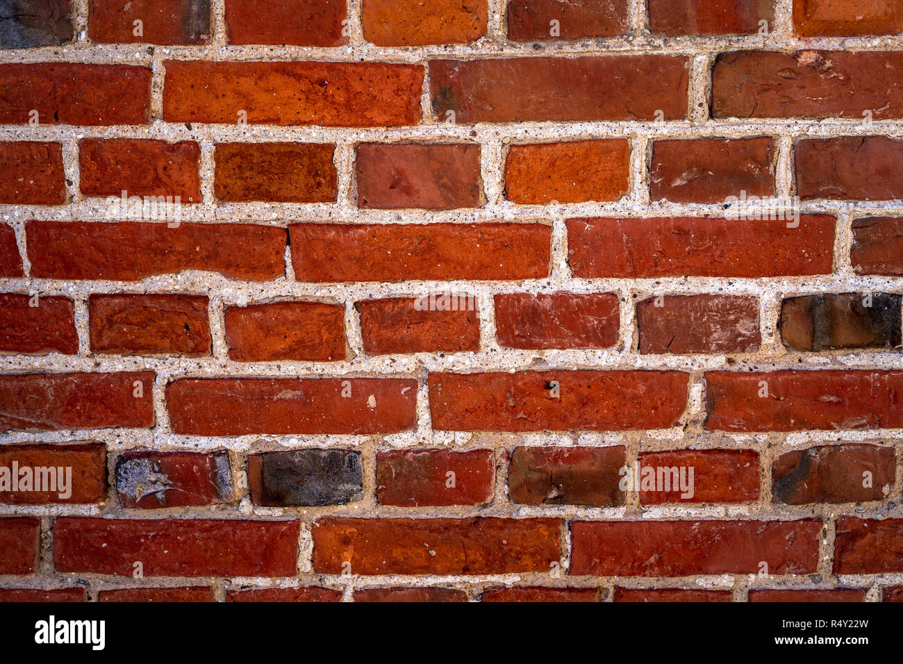 Red Brick Wall Texture  Backgound Stock Photo