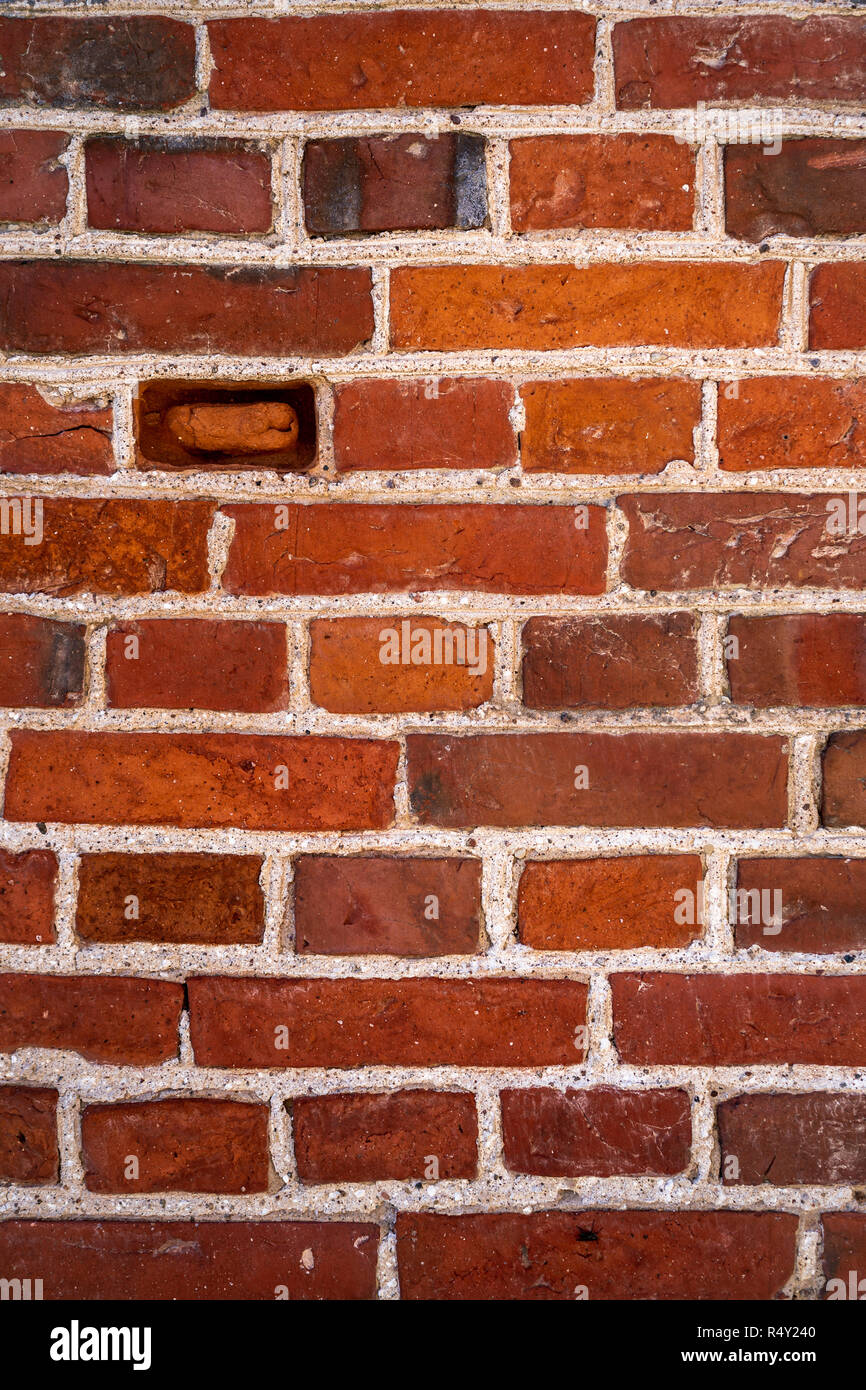 Red Brick Wall Texture  Backgound Stock Photo