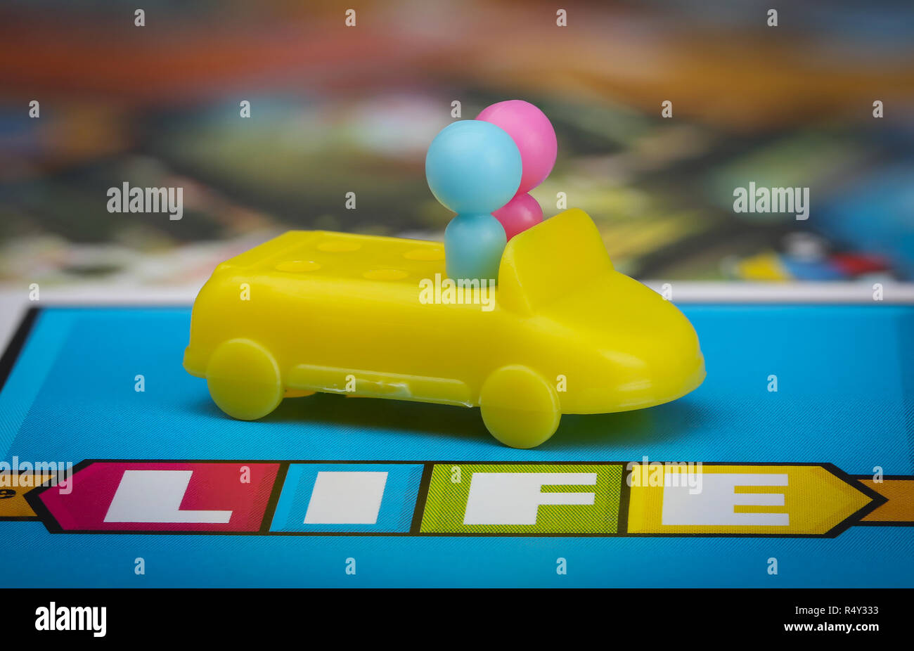Game of Life board game Stock Photo