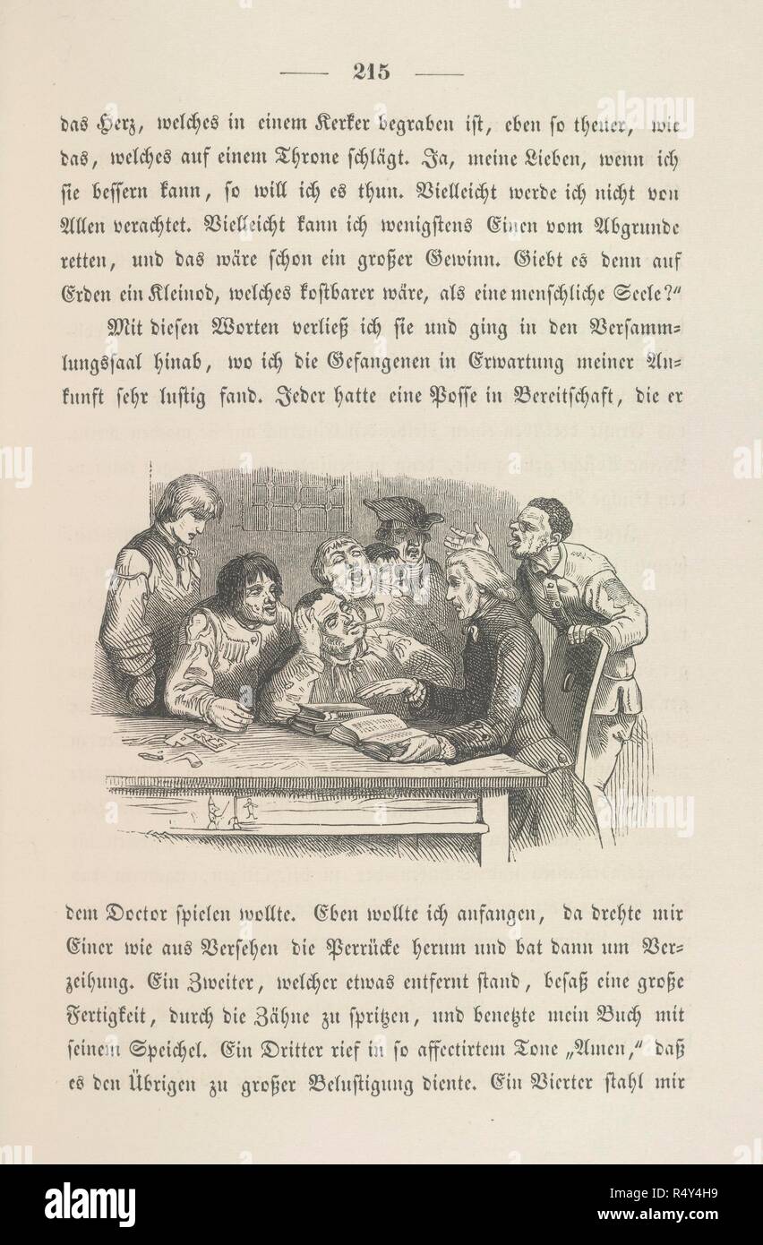 How Ludwig Richter saw it. Der Landprediger von Wakefield ... Uebersetzt  von. Georg Wigands Verlag : Leipzig, 1841. Source: 1459.g.5, 215. Language:  German Stock Photo - Alamy