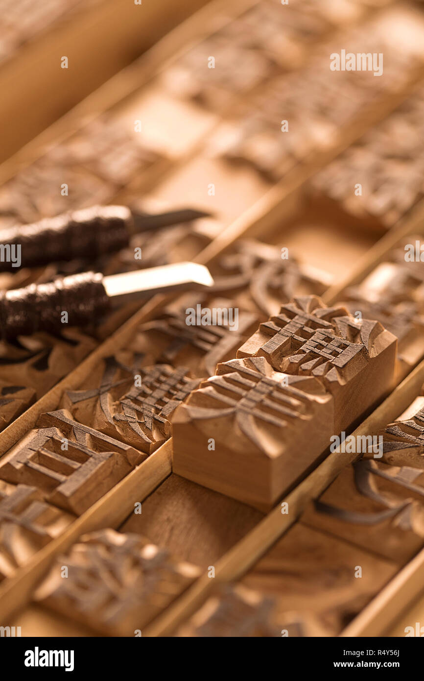 Movable type Stock Photo