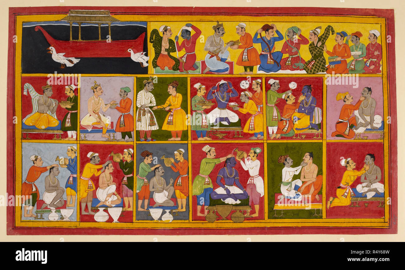 The brothers prepare for Rama's coronation, Rama and Laksmana are