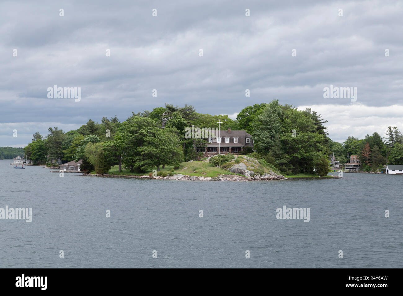 House in the Thousand Islands region, on the border of the USA and