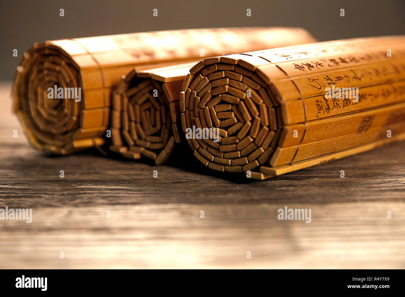 Chinese bamboo slips ancient hires stock photography and images Alamy