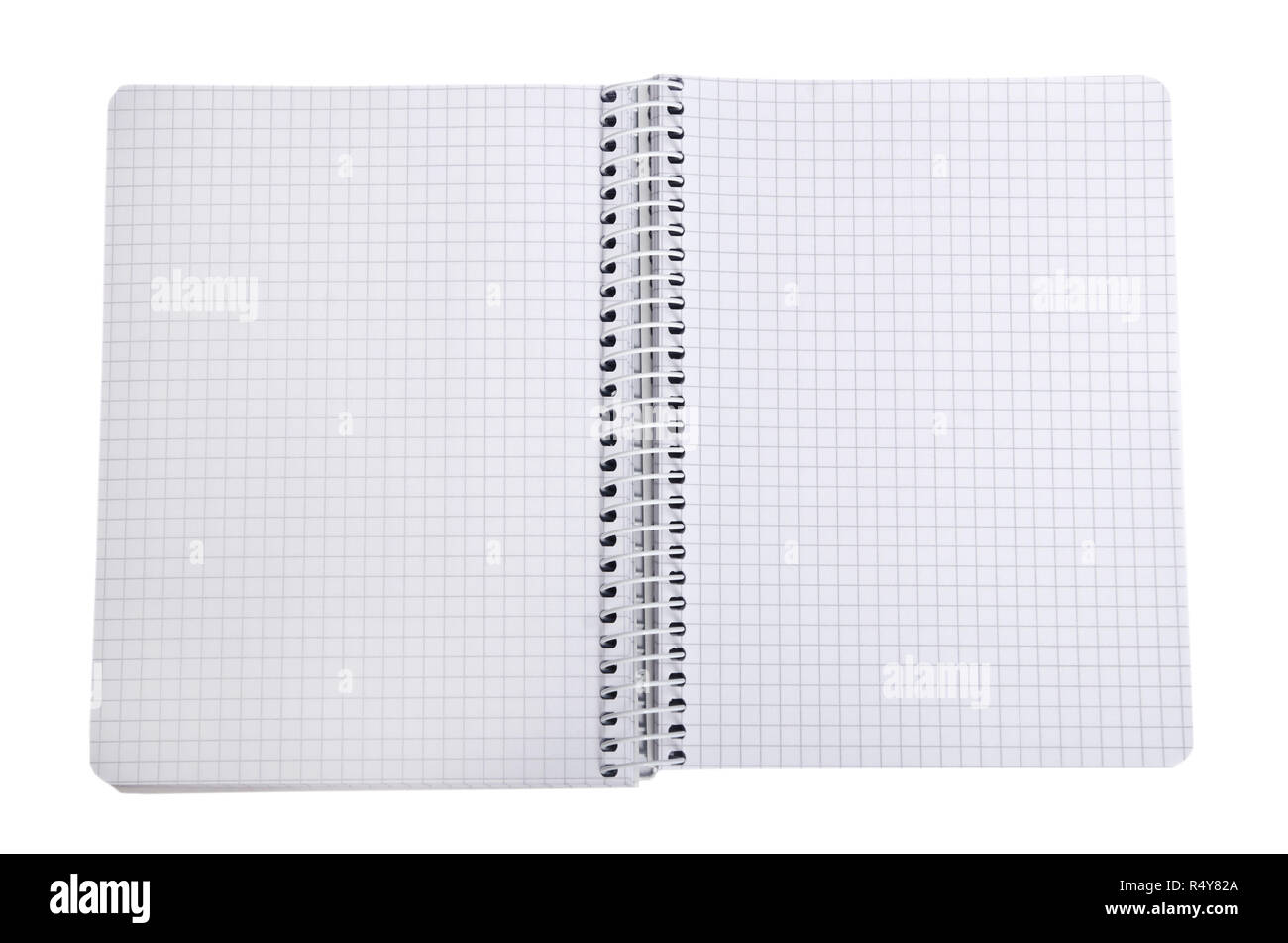 notebook isolated on a white background Stock Photo