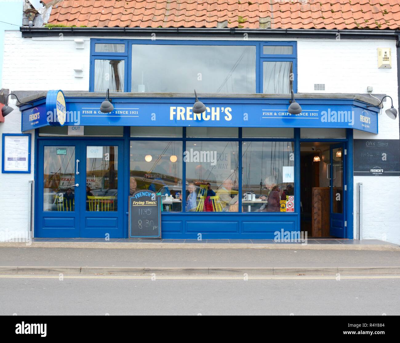 French's fish and chip shop, Wells next the sea, Norfolk, UK Stock Photo
