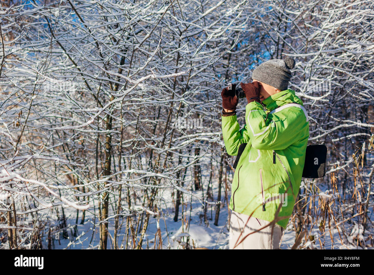 Running athlete man sprinting in winter forest. Training outside in ...