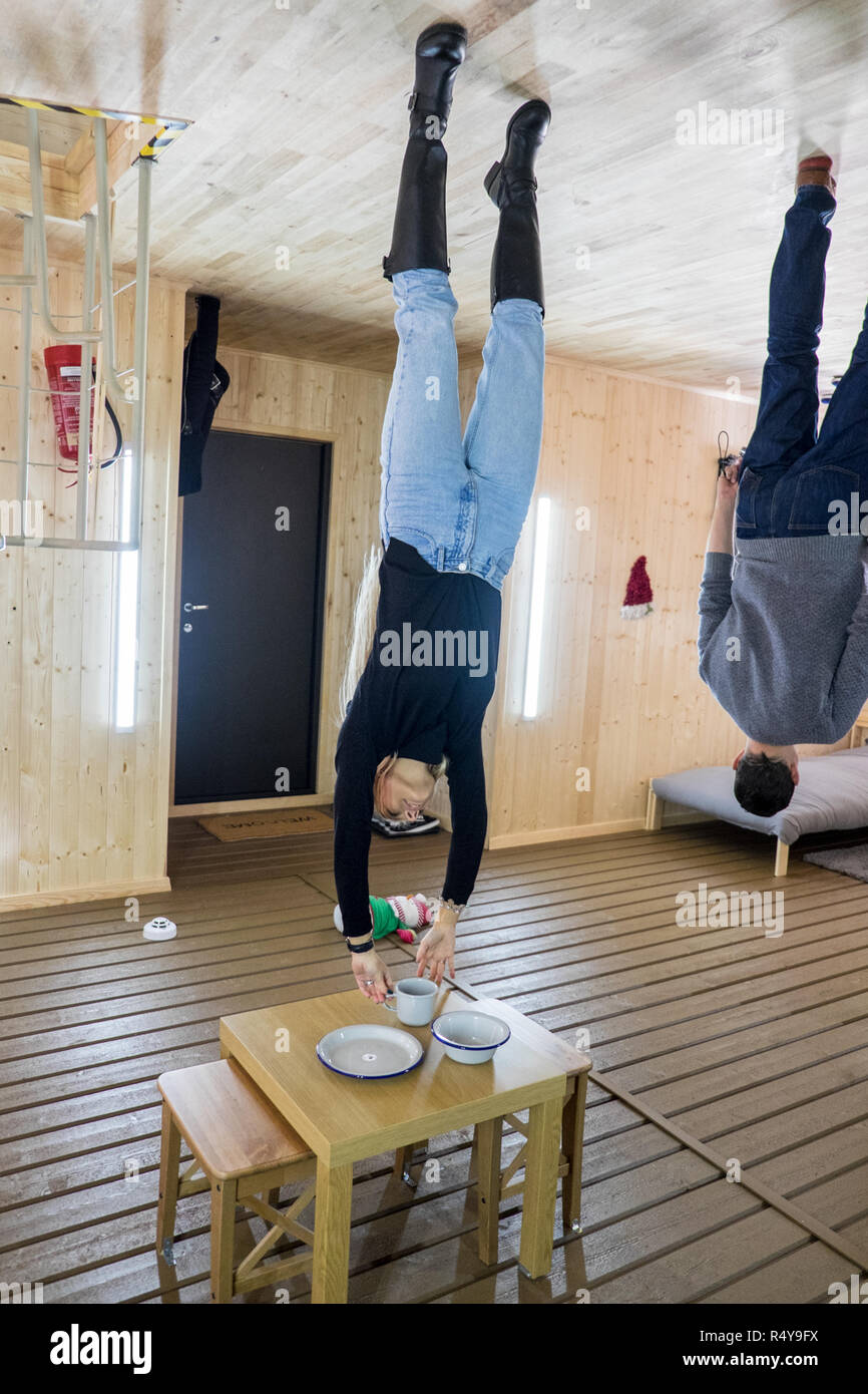 Upside Down House,Bournemouth,England,UK.Newly opened experience where