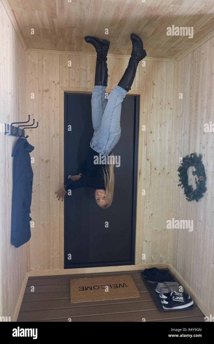 Upside Down House,Bournemouth,England,UK.Newly opened experience where