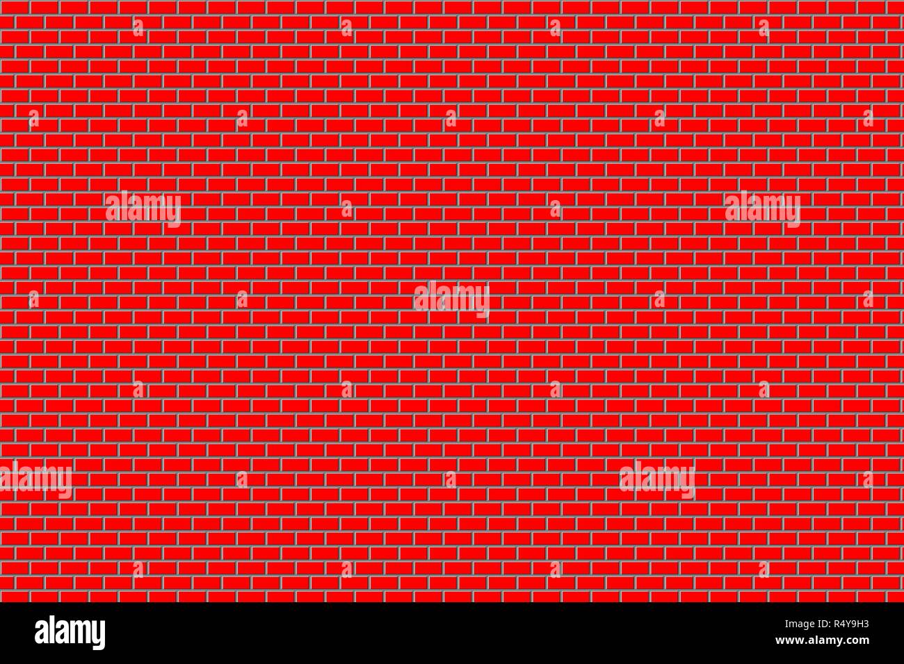 Red Brick Wall background Stock Photo