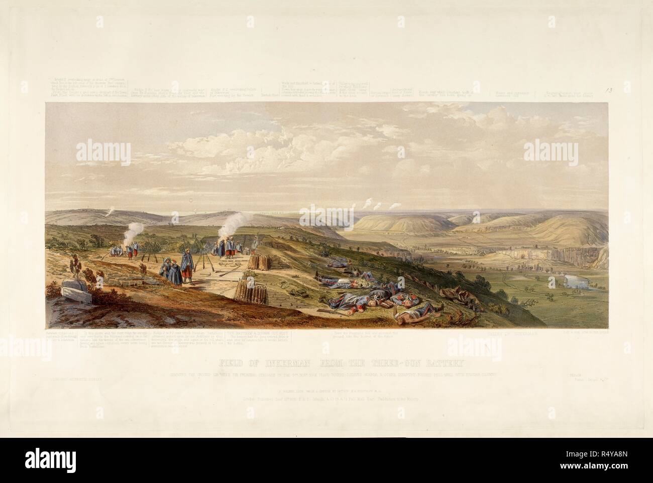 Field of Inkerman from the three gun battery. SHEWING THE GROUND ON