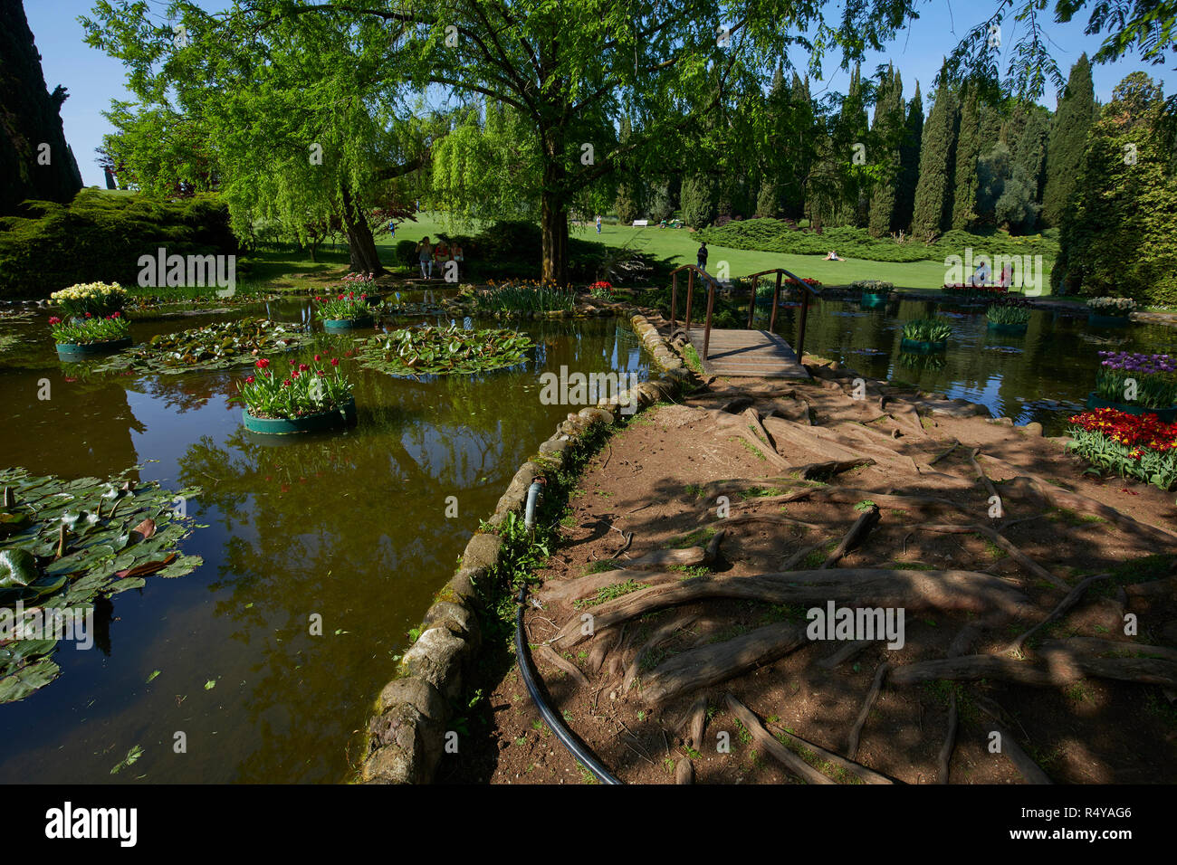 Naturalistic park of Sigurta, Verona province, Italy Stock Photo