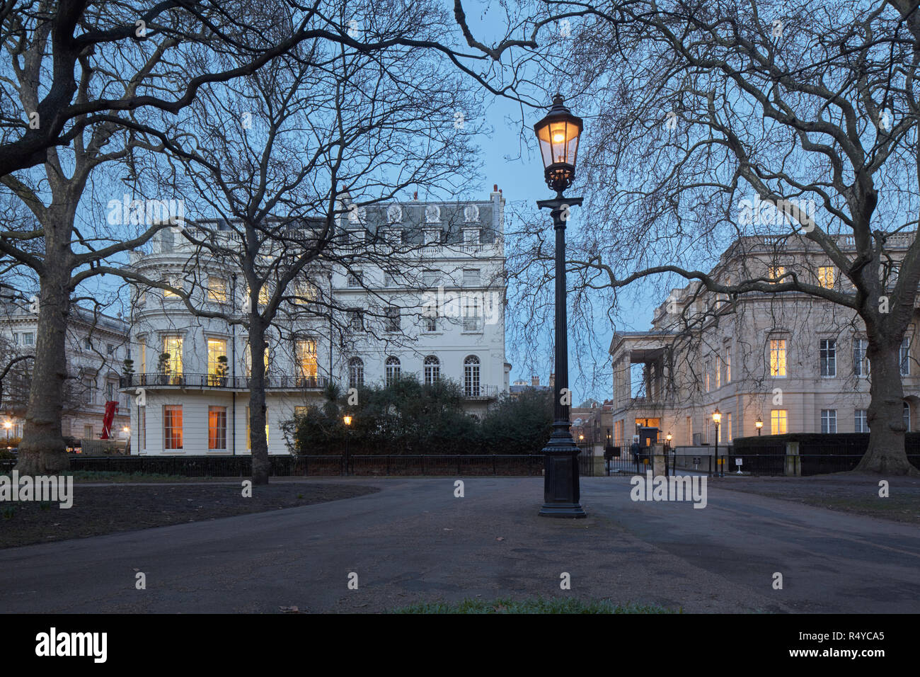 Green Park and Lancaster House, London Stock Photo