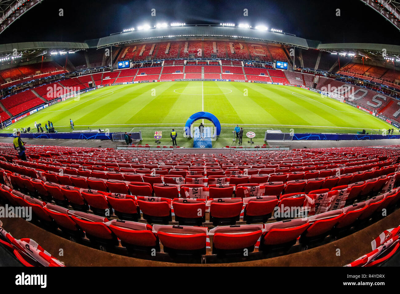 EINDHOVEN, PSV - Barcelona, football, Champions League, season 2018-2019, 28-11-2018, Philips Stadium,  overview of the stadium Stock Photo