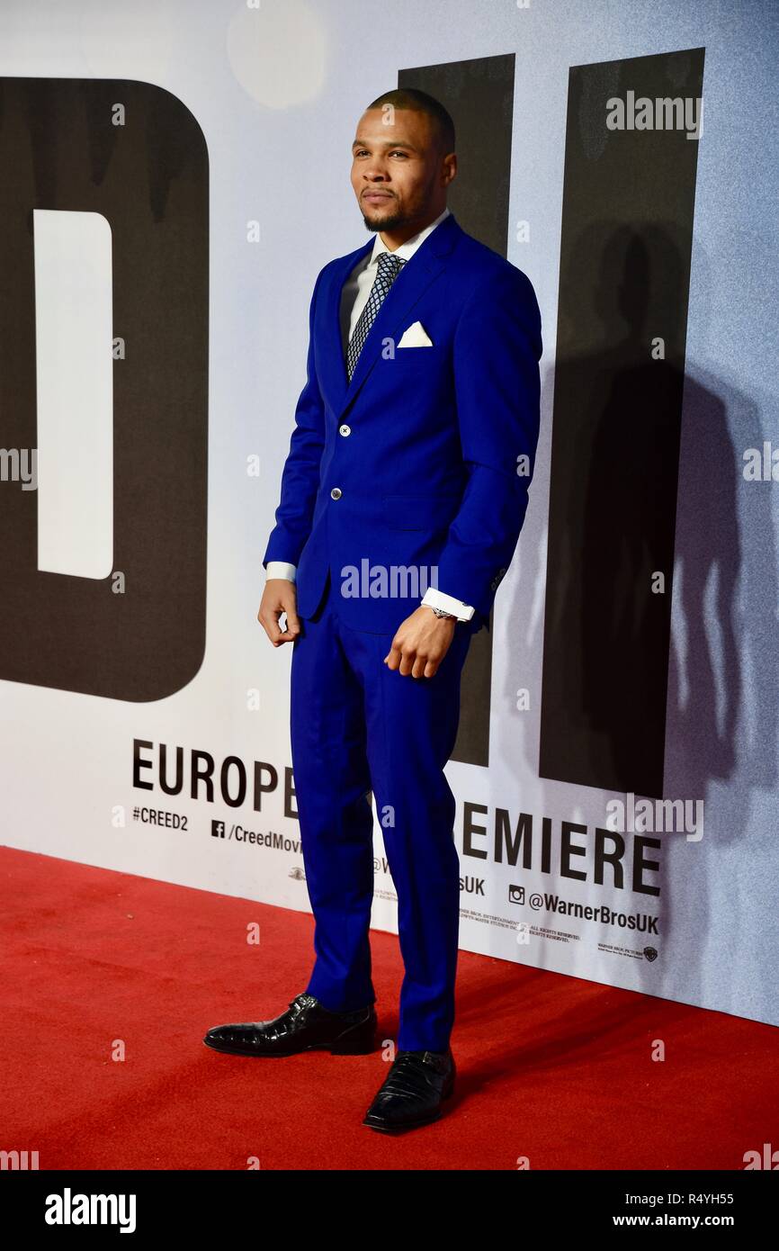 London, UK. 28th November, 2018. Chris Eubank Jr,Creed II European Premiere,BFI IMAX,London.UK Credit: michael melia/Alamy Live News Stock Photo