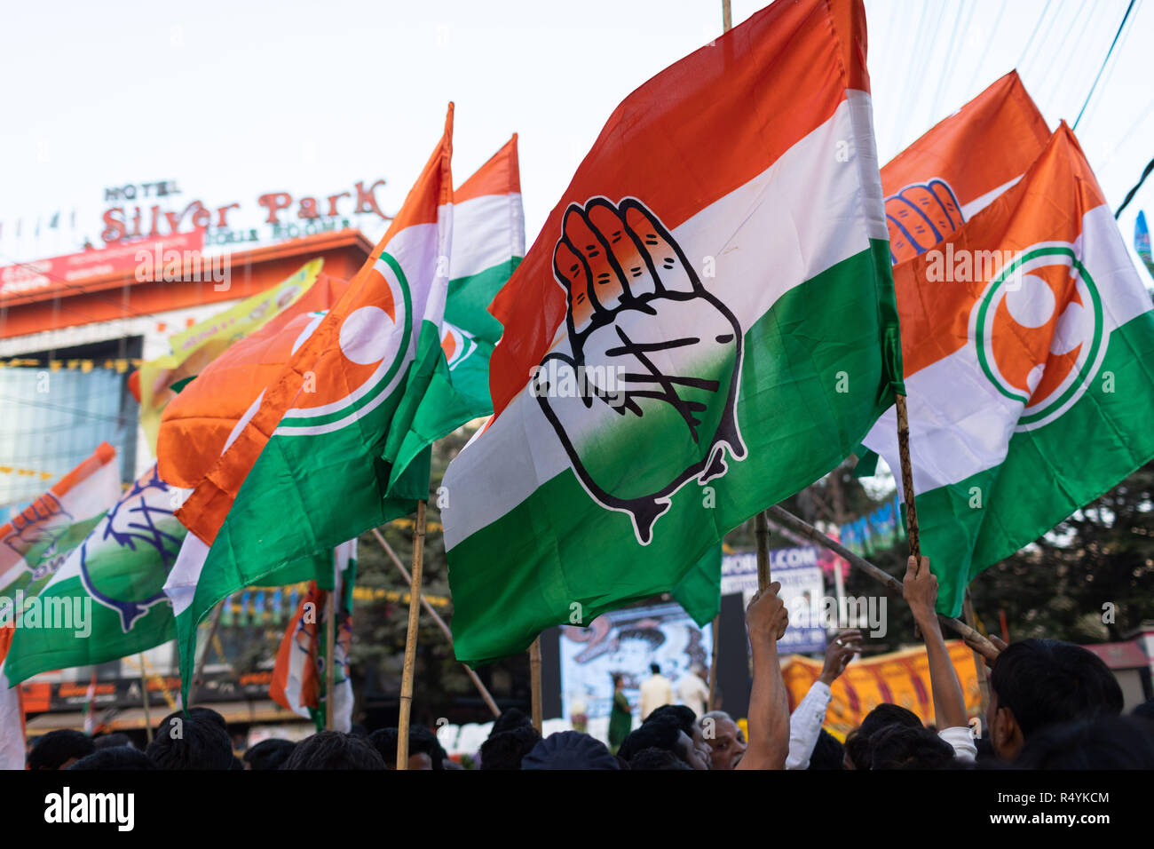 Indian national congress flag hi-res stock photography and images - Alamy