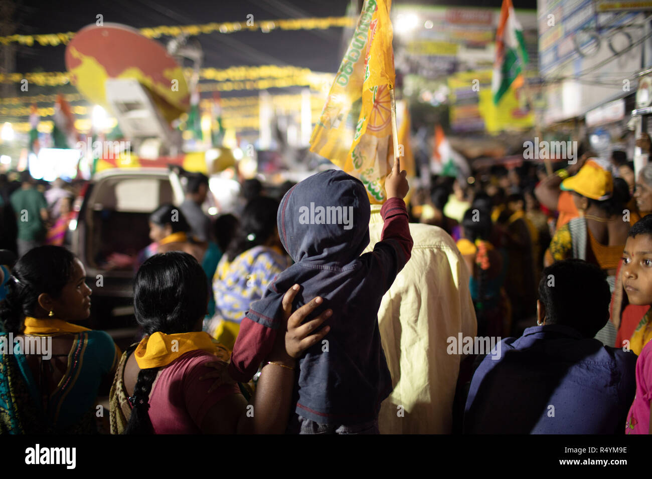 Telugu desam party flag hires stock photography and images Alamy