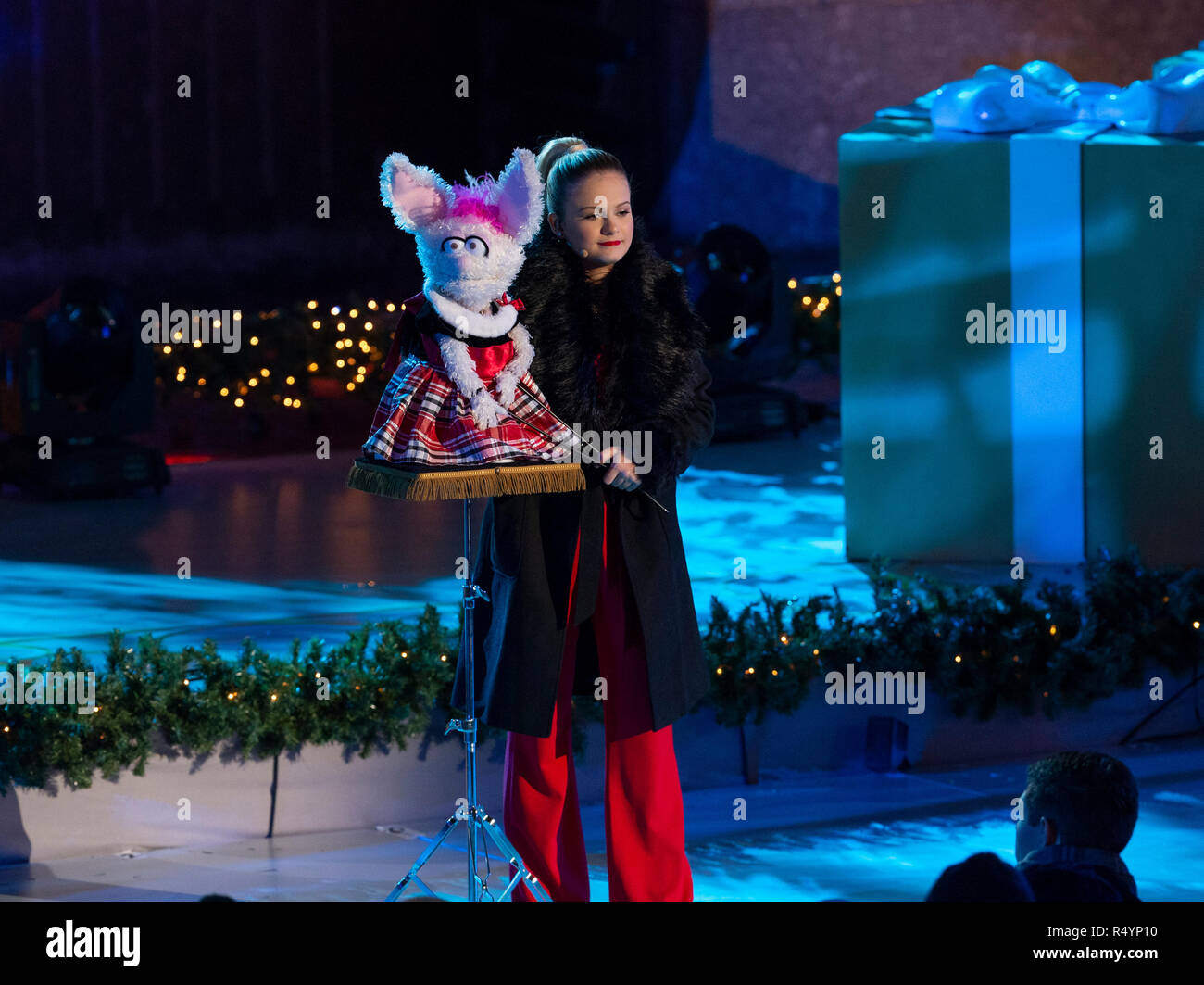 New York, USA. November 28, 2018 Ventriloquist Darci Lynne Farmer