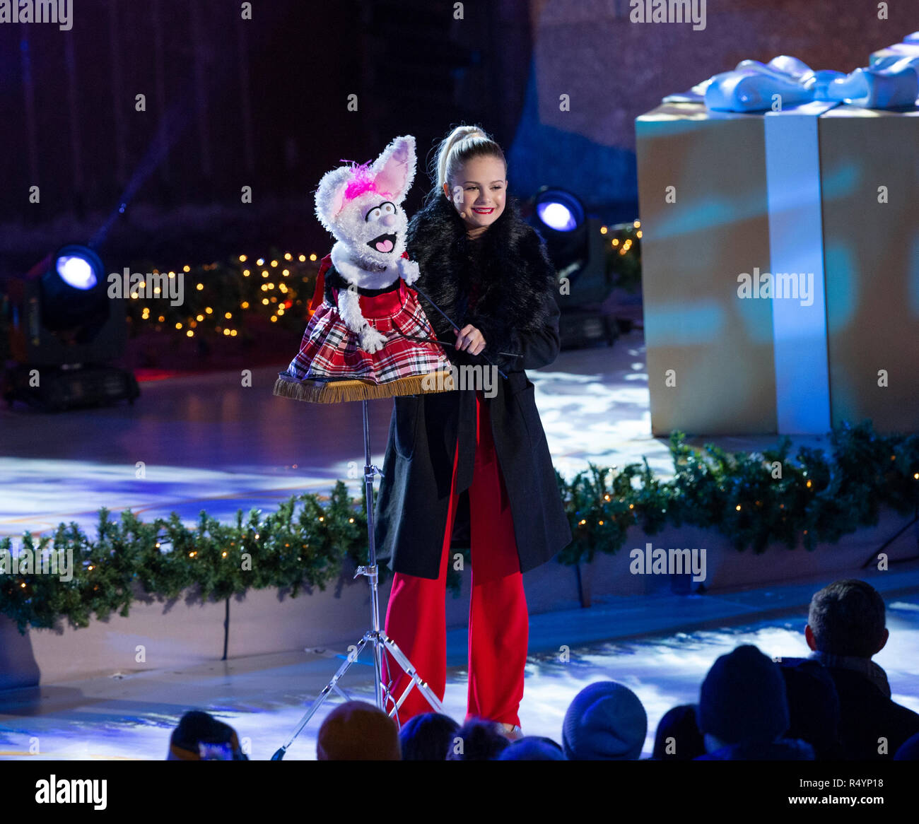 New York, USA. November 28, 2018 Ventriloquist Darci Lynne Farmer
