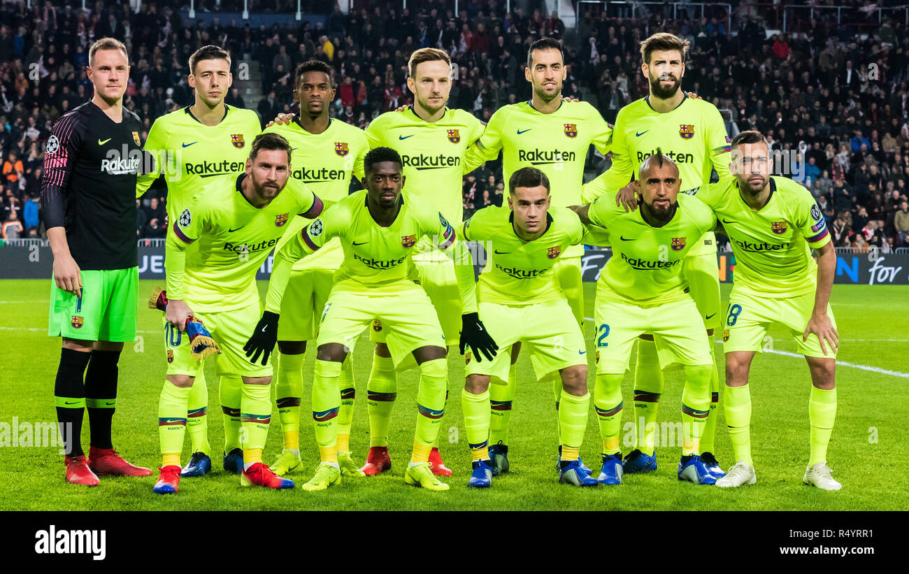 Eindhoven, Netherlands. 28th November, 2018. Champions league 2018-2019 PSV v Barcelona L-R Credit: Orange Pictures vof/Alamy Live News Stock Photo